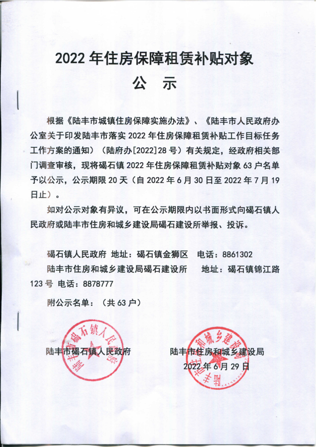2022年度保障房租賃補(bǔ)貼對(duì)象公示（碣石63戶）.png